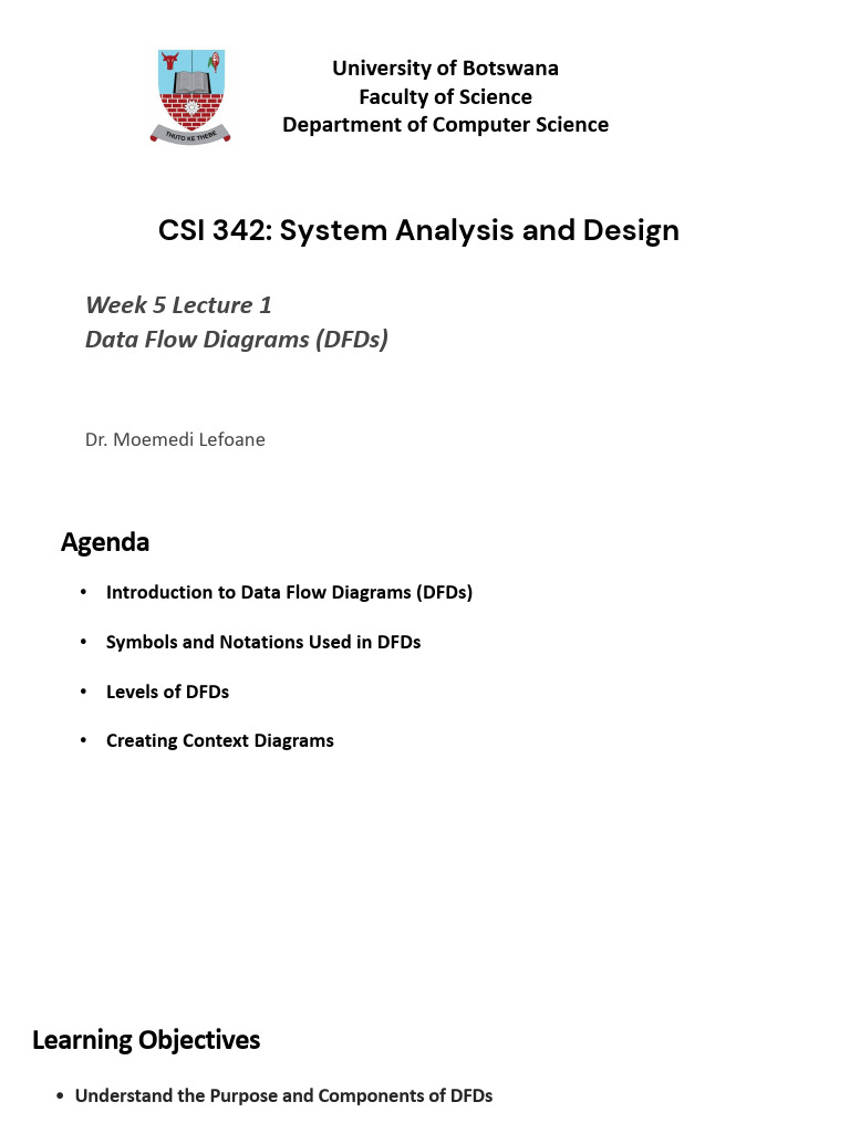 Data Flow Diagrams in System Design | PDF | Information Science | Computing