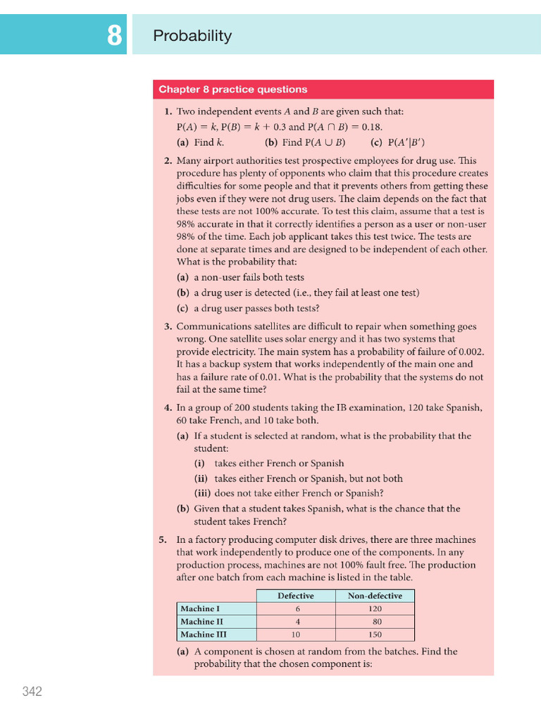 Probability Practice Questions | PDF