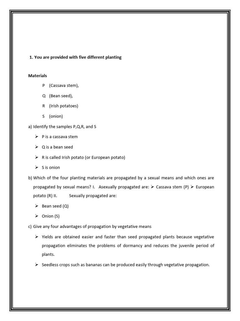 Plant Propagation Methods and Materials | PDF | Grafting | Seed