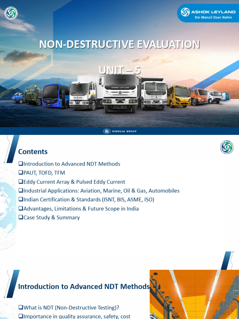 Advanced NDT Methods and Applications | PDF | Nondestructive Testing ...