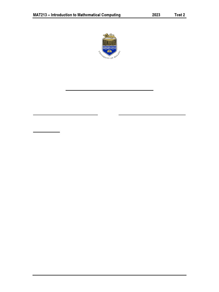 Solution Key Mat213 December 19 2023 Test 2 | PDF | Function ...