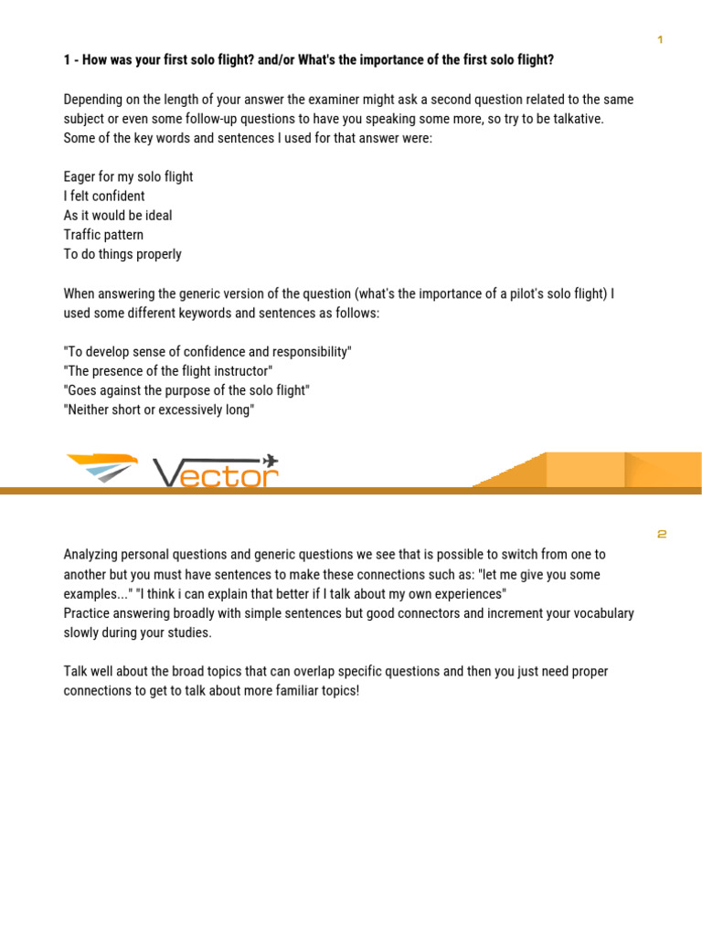 Tips for Answering Aviation Interview Questions | PDF | Question ...