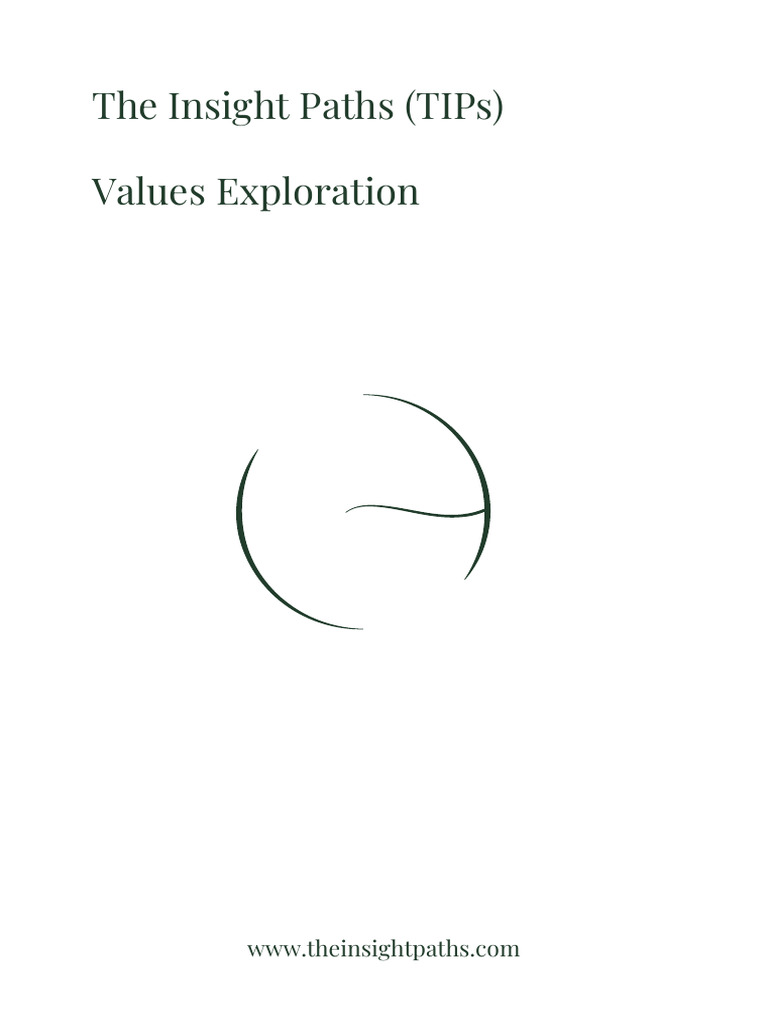 Discover Your Core Values Guide | PDF | Psychological Concepts ...