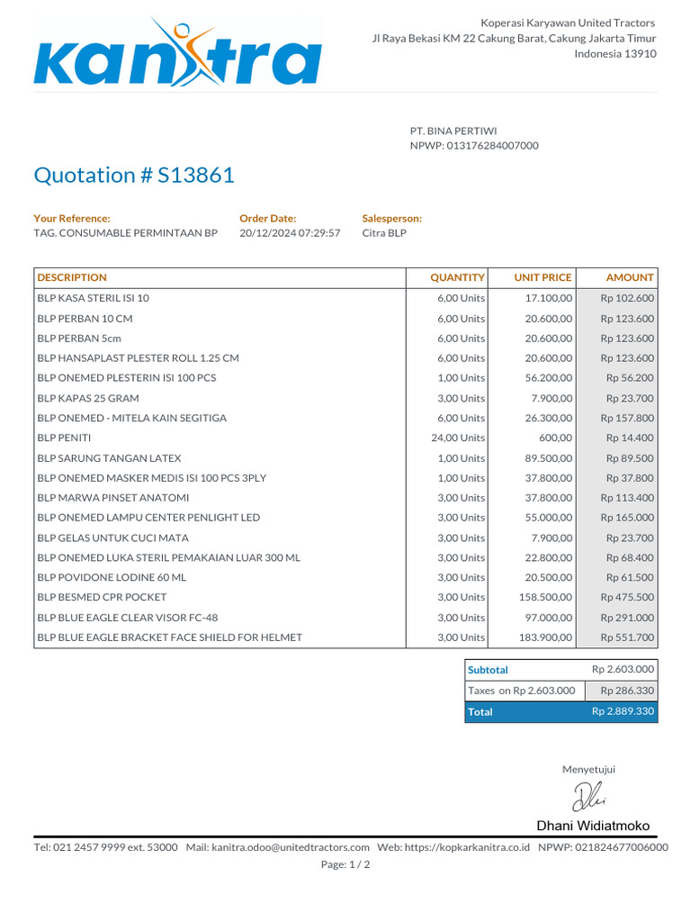 Order - S13861 Esign | PDF