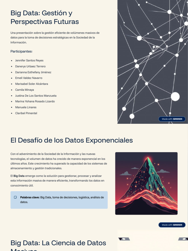 Big Data: Gestión y Futuro Estratégico | PDF | Big Data | Datos