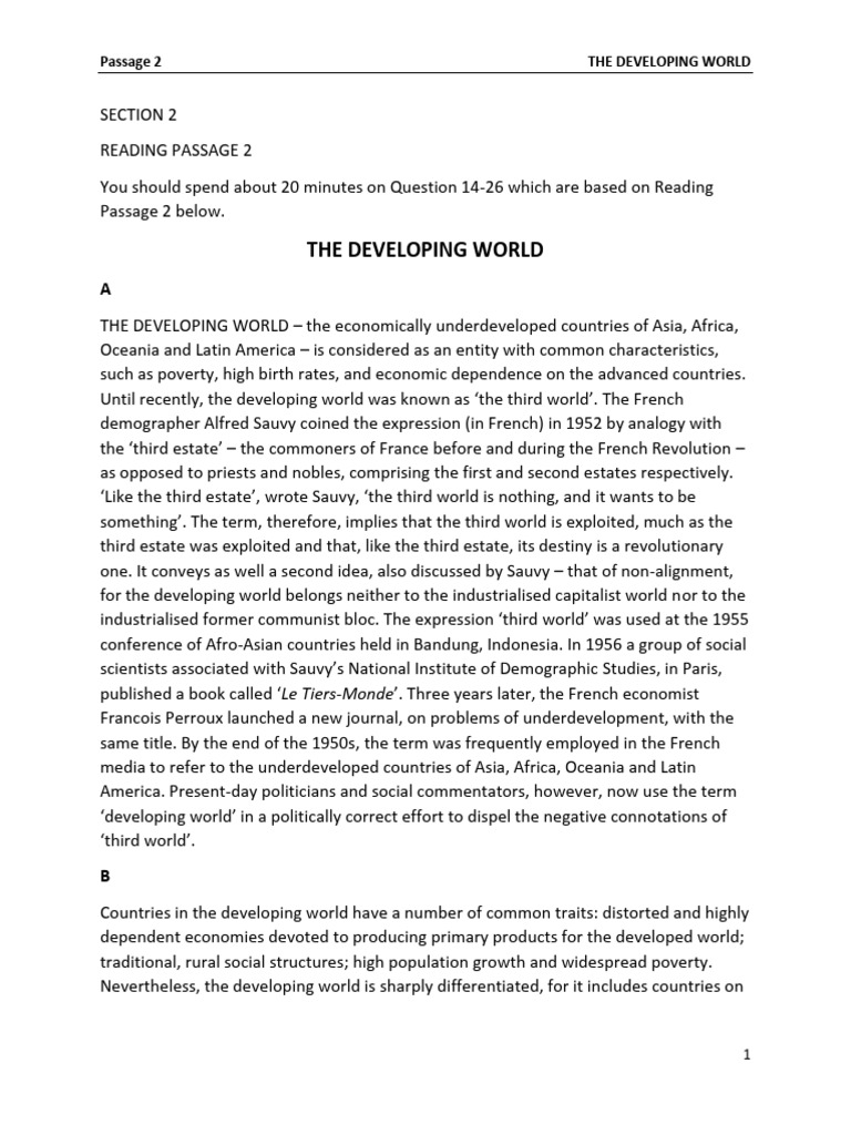 Understanding the Developing World | PDF | Third World | Developing Country