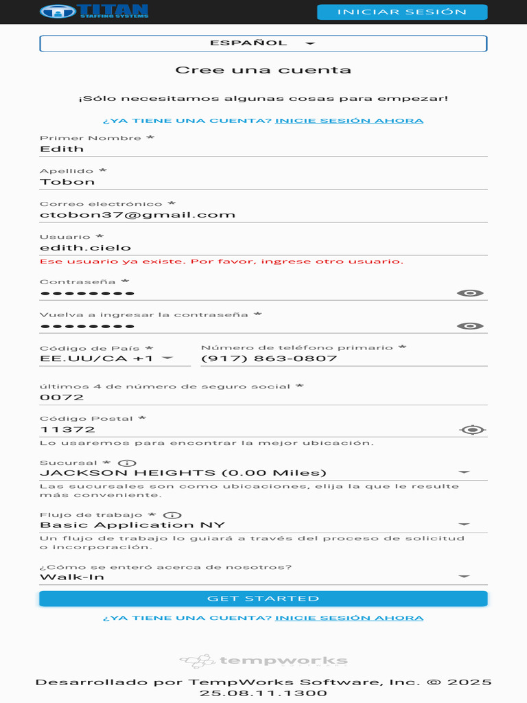 Registro de Cuenta en TempWorks Software | PDF