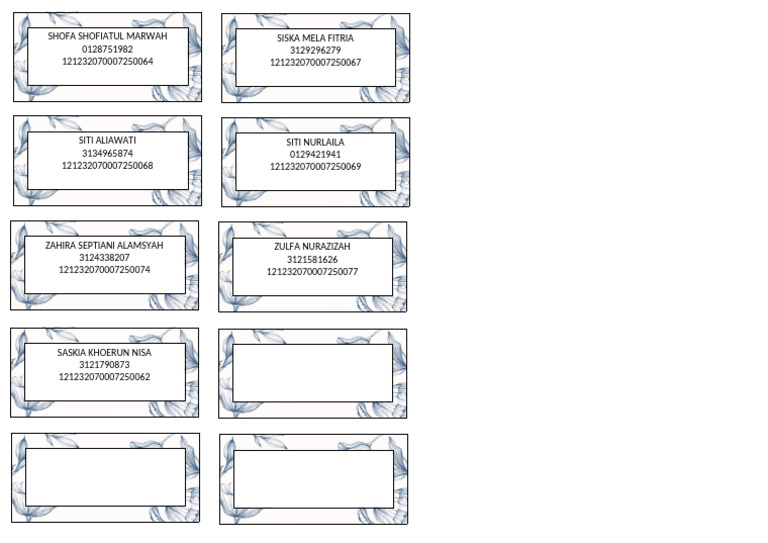 Label Rapor | PDF