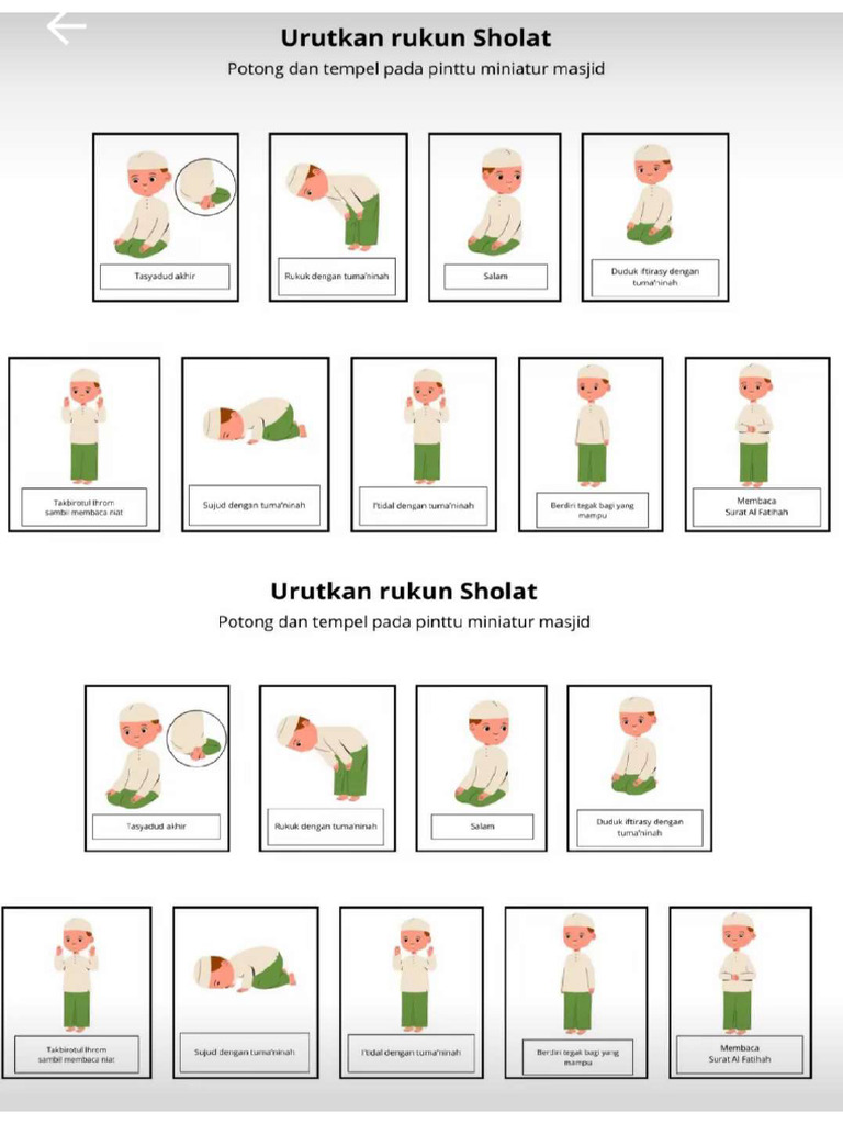 Happy Note-Rukun Sholat | PDF