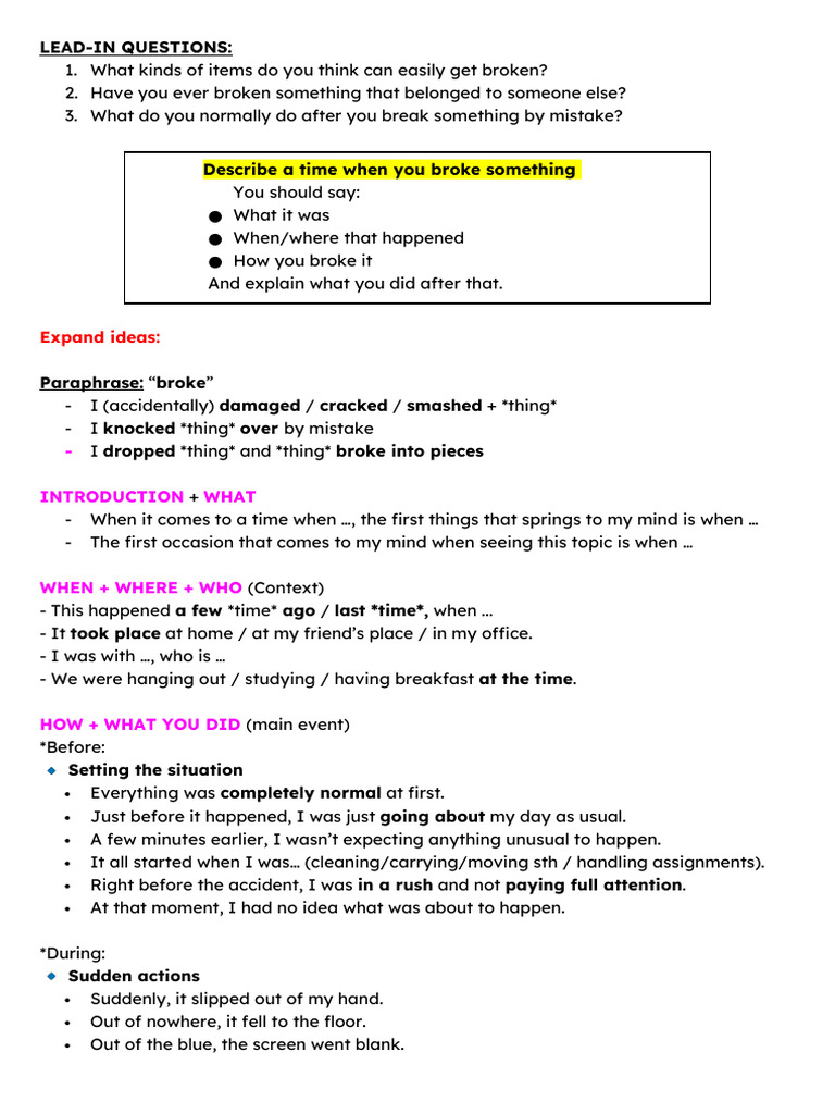 How to Handle Breaking Items | PDF