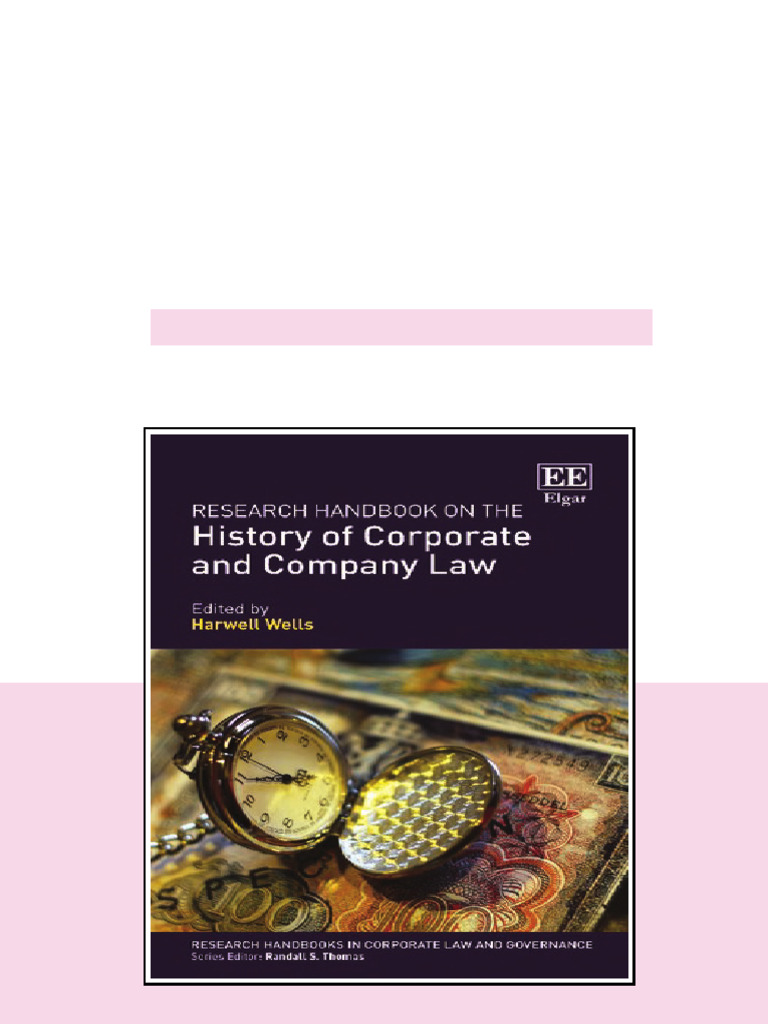 Research Handbook On The History Of Corporate And Company Law Harwell ...