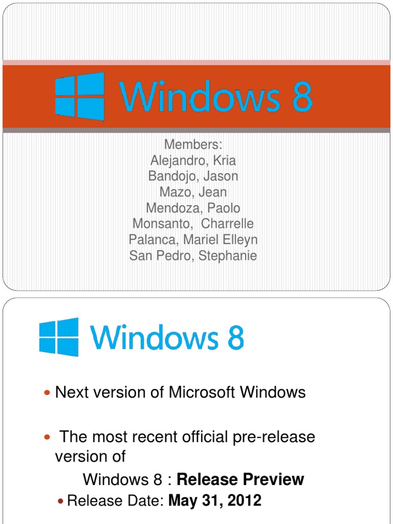 Windows 8 Release Preview Overview | PDF | Windows 8 | Personal Computers