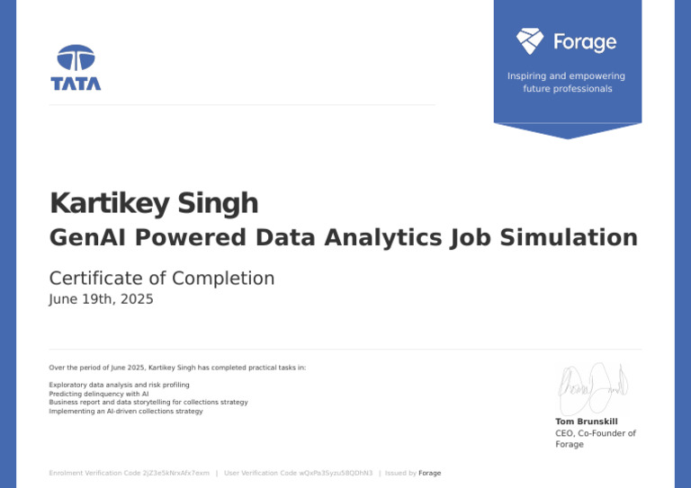 GenAI Powered Data Analytics Job Simulation (2) | PDF