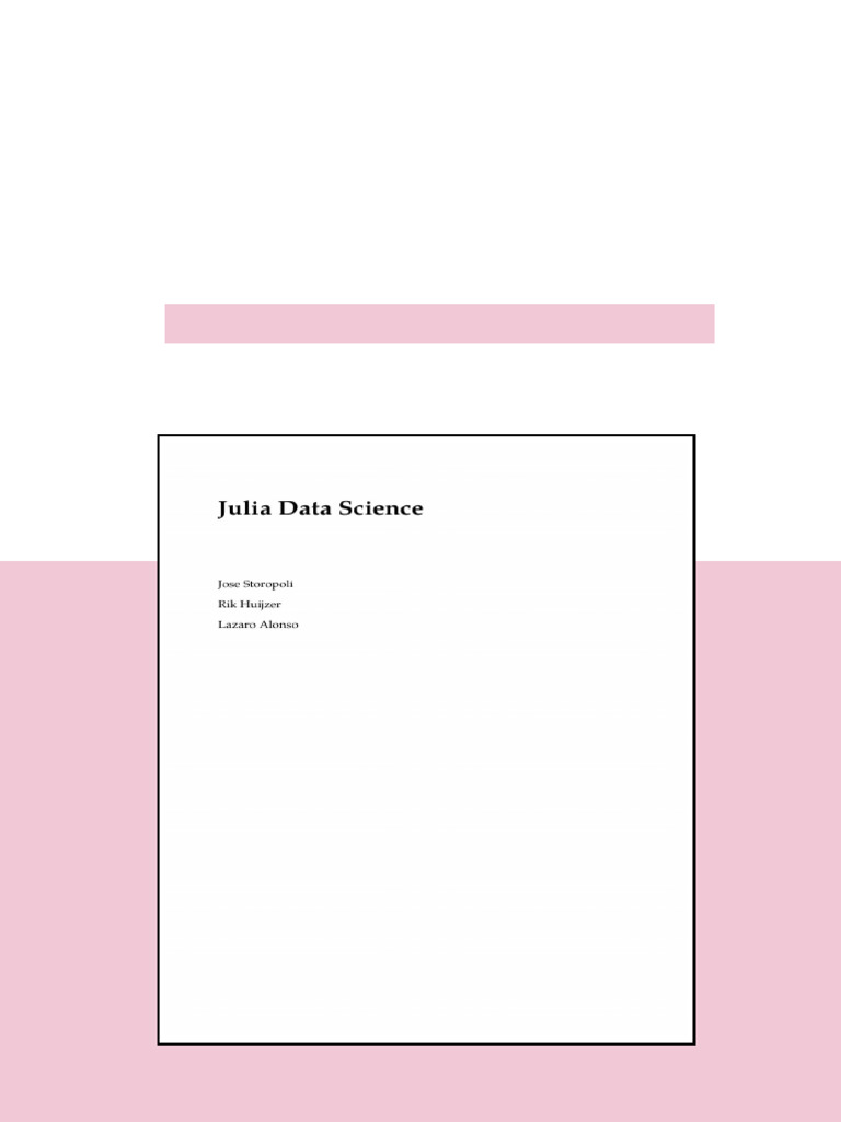 (Ebook) Julia Data Science by Jose Storopoli, Rik Huijzer, Lazaro ...