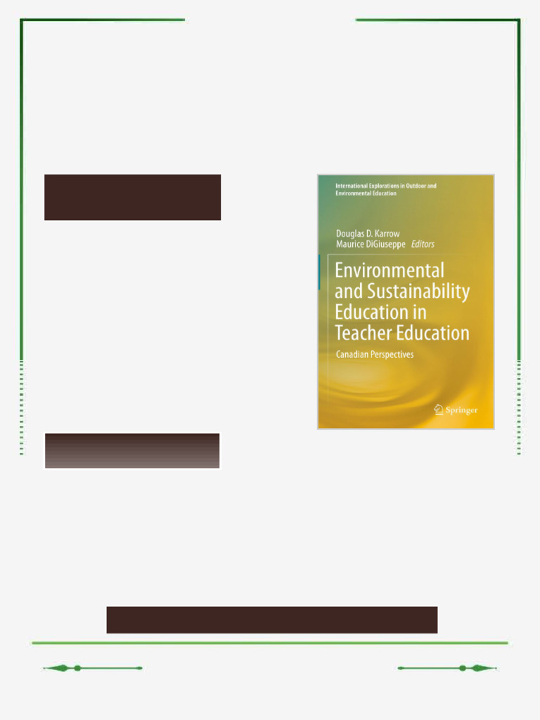 Environmental and Sustainability Education in Teacher Education ...