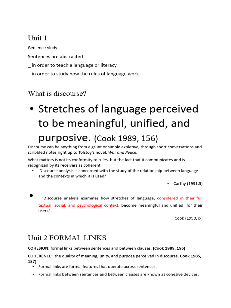 discourse | PDF | Schema (Psychology) | Human Communication