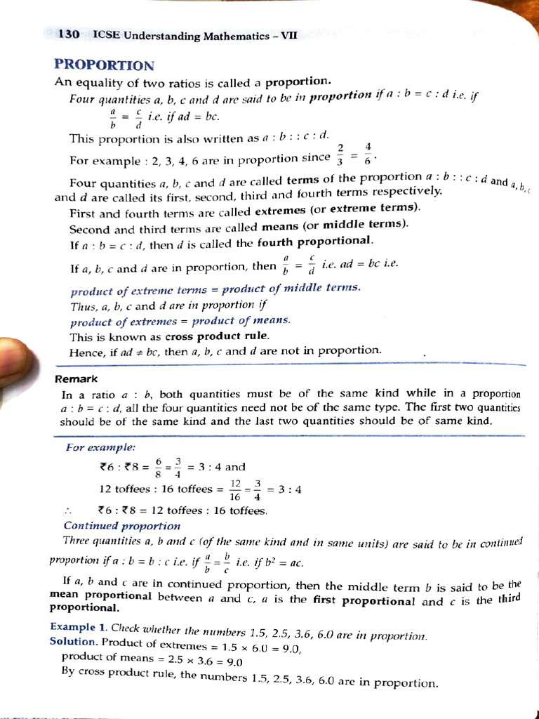 Understanding Proportion in Mathematics | PDF | Ratio