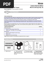 Hach Method 8039 for Nitrate Analysis | PDF | Nitrate | Detection Limit
