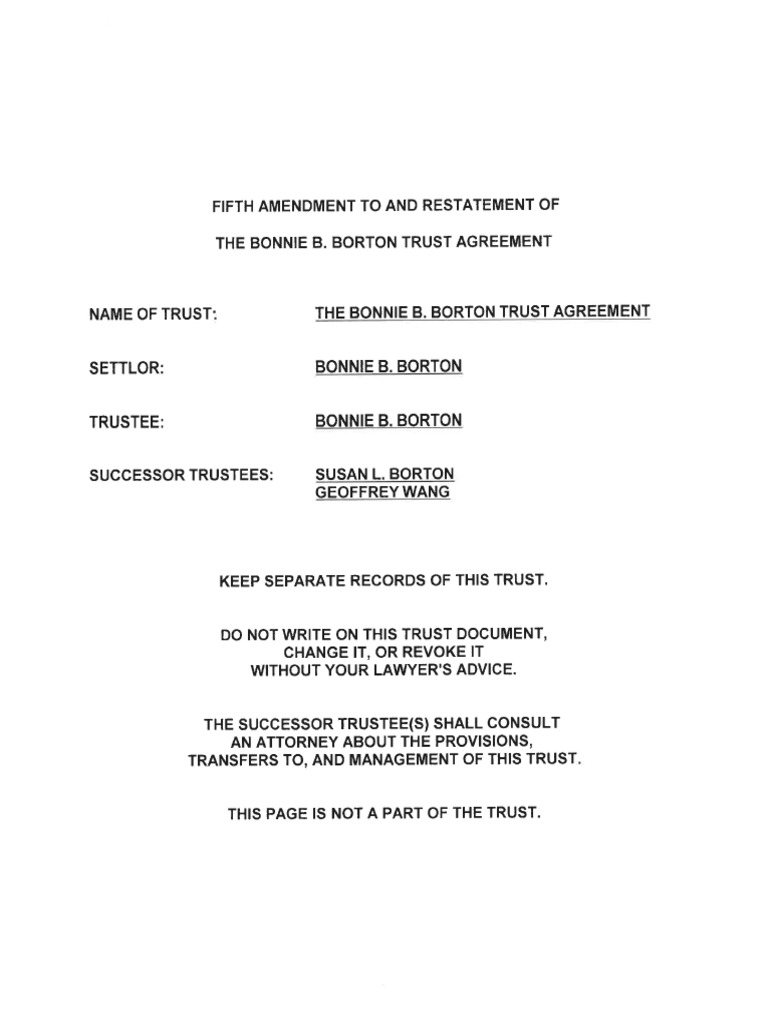 SSR5 Trust | PDF