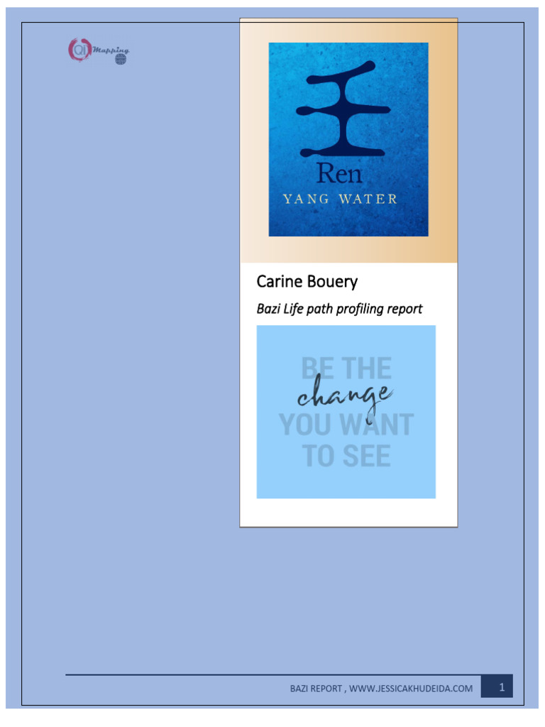 Bazi Life Path Profiling Insights | PDF | Yin And Yang | Psychology