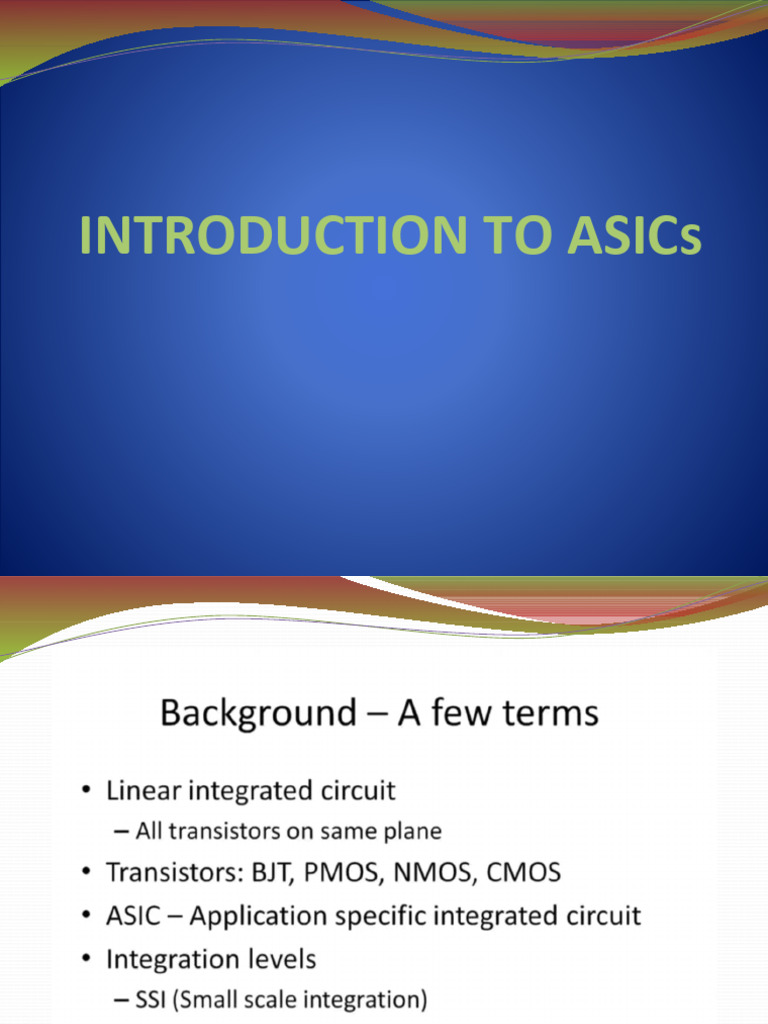ASIC Design Process Overview | PDF | Integrated Circuit | Random Access ...