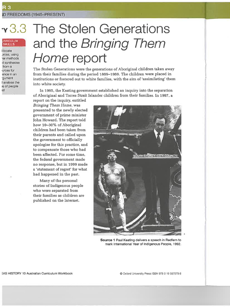5. Solten Generation and the Bringing Them Home Report | PDF