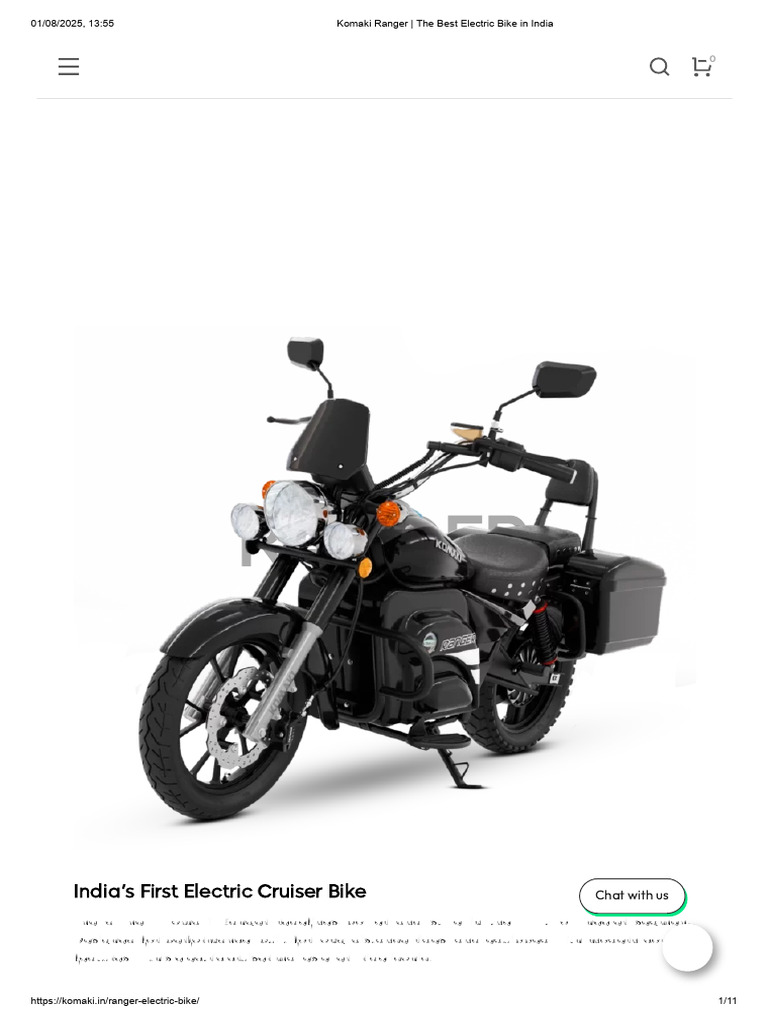 Komaki Ranger: India's Electric Cruiser | PDF | Transport | Land Vehicles