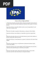 Charter of Parents Rights-EPA