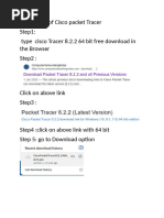 Cisco Packet Tracer Installation Guide | PDF | Computer File | Login