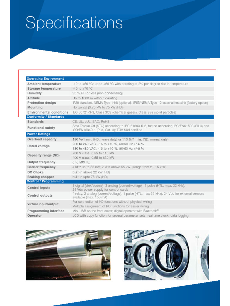 Operating Environment and Specifications | PDF