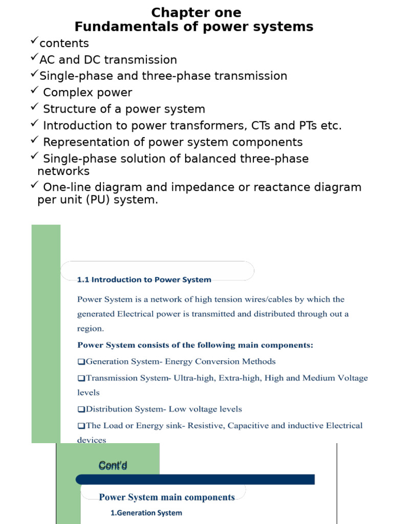 CHA 1 PS (1) | PDF | Ac Power | Electric Power Transmission