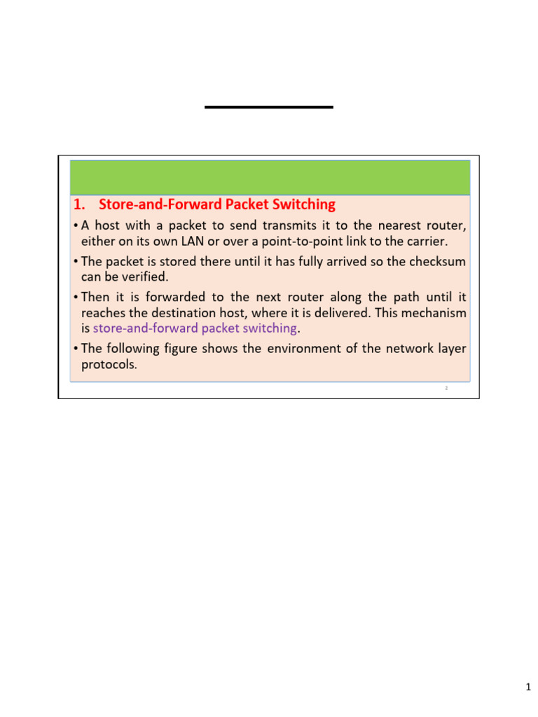Network Layer Design and Routing Explained | PDF | Computer Network ...
