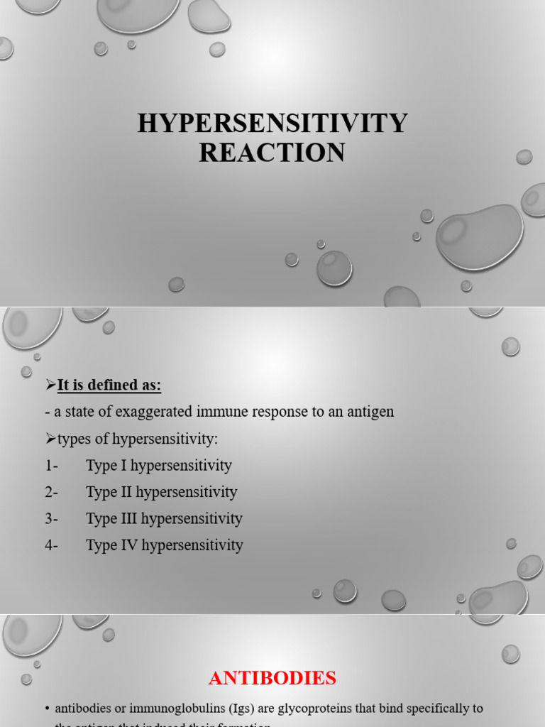 Understanding Hypersensitivity Types and Mechanisms | PDF | Antibody ...