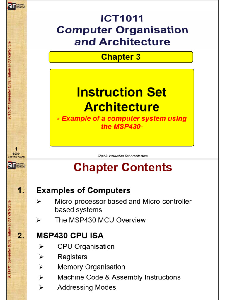 MSP430 Microcontroller Architecture Overview | PDF | Microcontroller ...