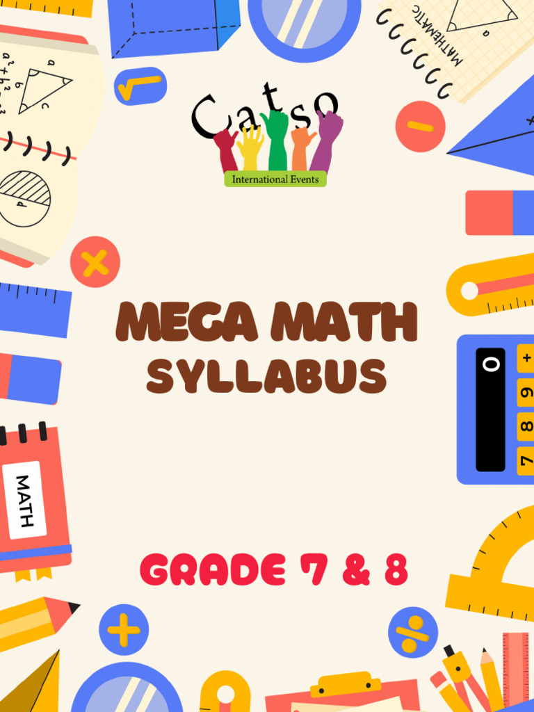 Catso Math Syllabus Grade 7-8 | PDF | Area | Rectangle