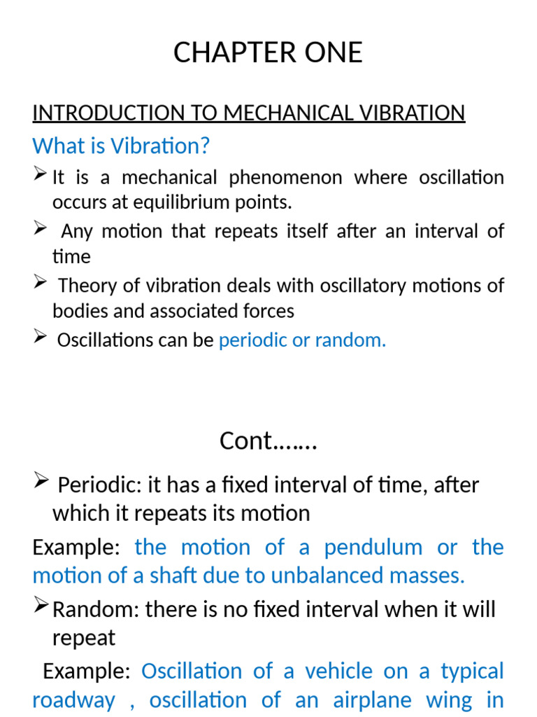 Introduction to Mechanical Vibration | PDF | Oscillation | Force