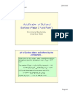 Acidification of Soil and Surface Water ("Acid Rain")