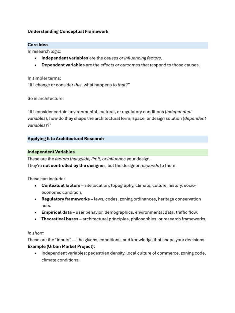 Conceptual Framework in Architectural Design | PDF | Climate ...