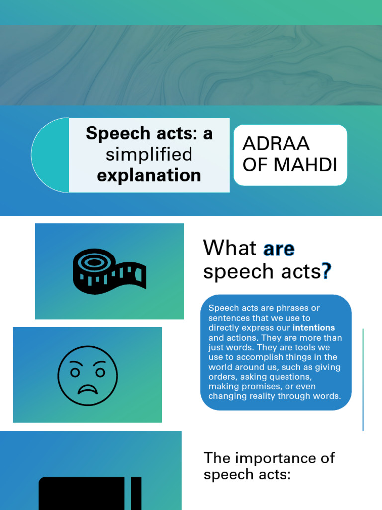Understanding Speech Acts Explained | PDF