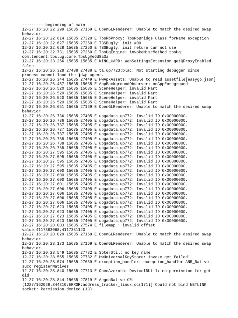 App Error Log Analysis and Debugging | PDF | Computer Engineering ...