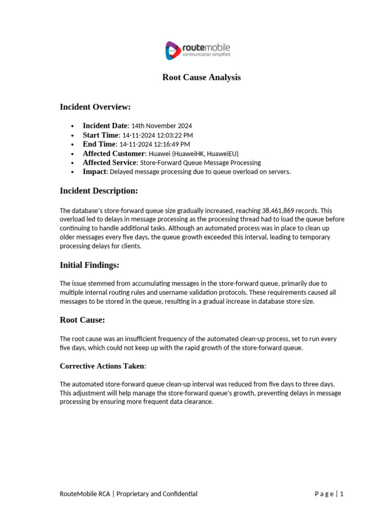 Incident Overview:: Root Cause Analysis | PDF