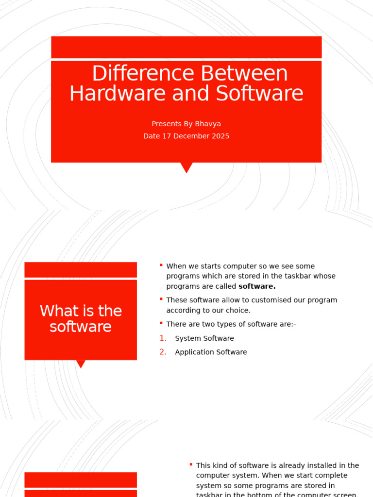Hardware vs. Software Explained | PDF