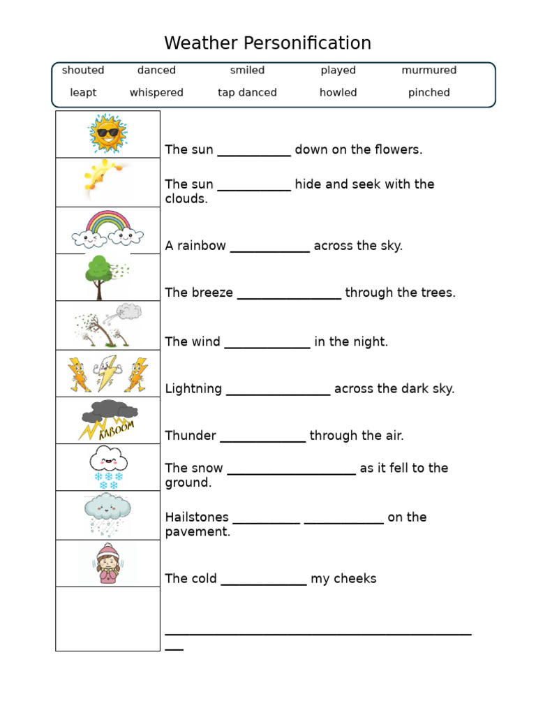 Weather Personification | PDF