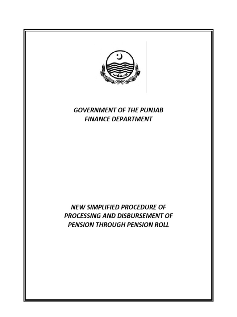 Punjab Pension Processing Simplified | PDF | Pension | Financial Services