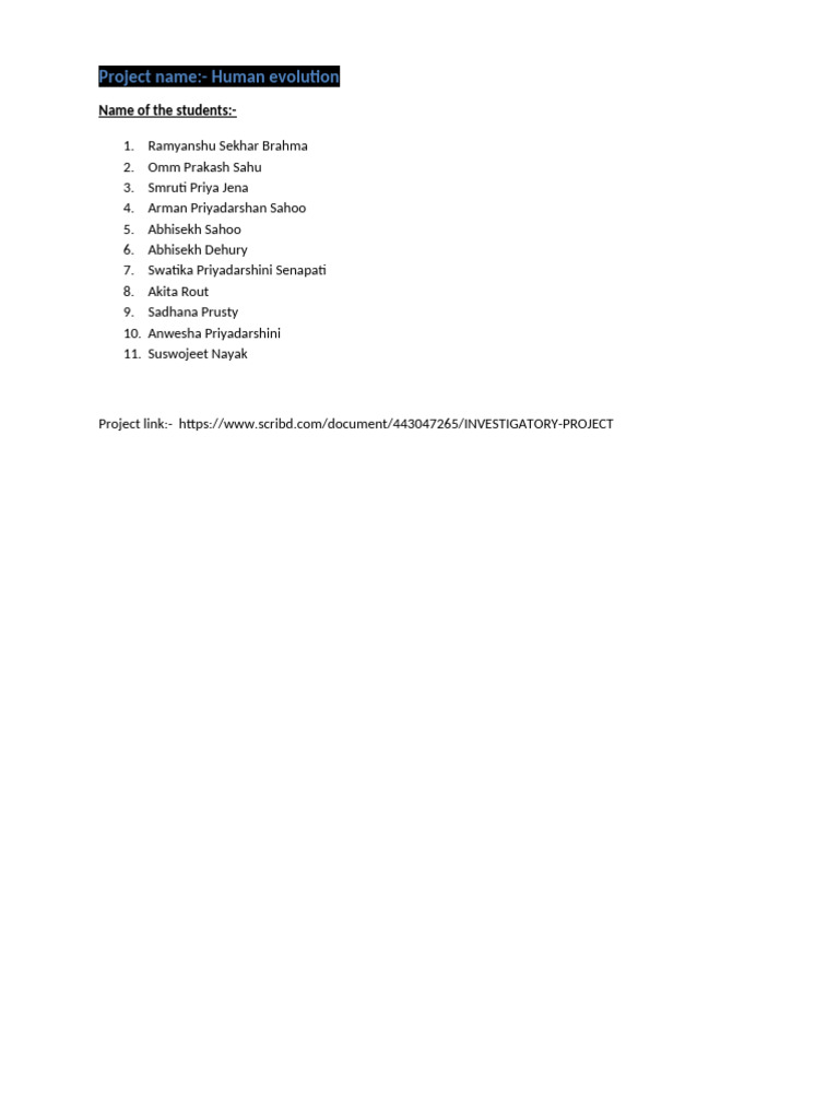 Project File | PDF
