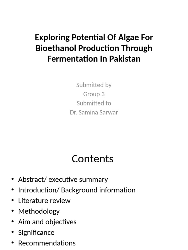 final_ppt[1] Q | PDF | Biofuel | Algae Fuel