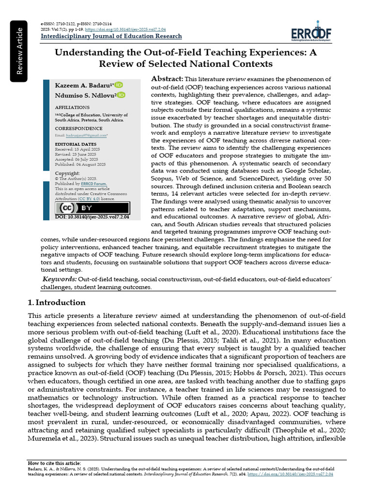 Omodanb,+ijer-2025 Vol7 2 04 | PDF | Constructivism (Philosophy Of ...