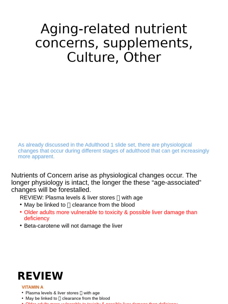 Chapter 18 Part 2 - PPTX | PDF | Vitamin B12 | Vitamin