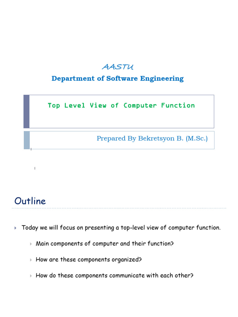Overview of Computer Functionality | PDF | Cpu Cache | Central ...