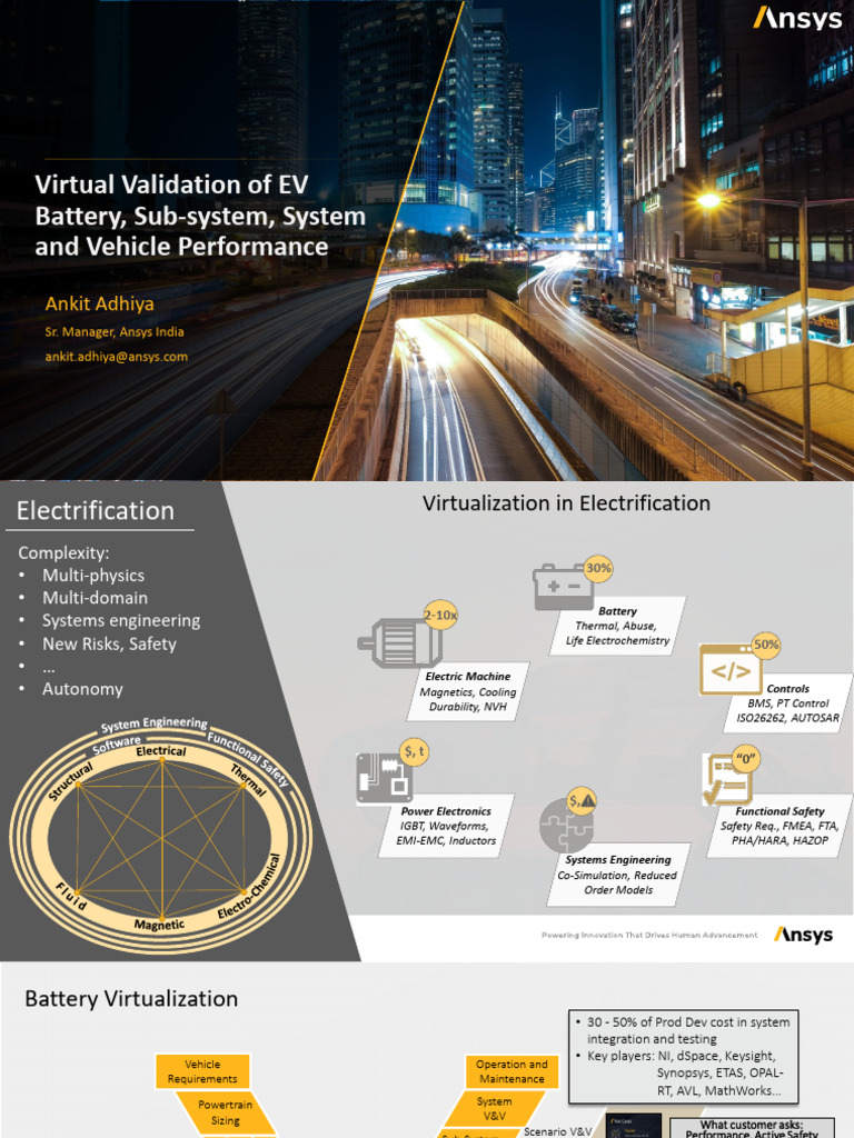 Virtual Validation of EV Battery Performance | PDF | Electrochemistry ...